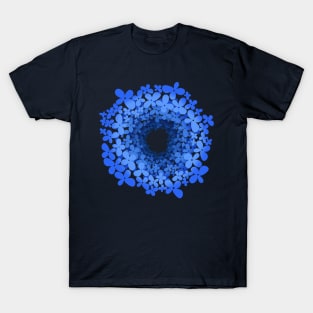 Floral pattern of small blue flowers T-Shirt